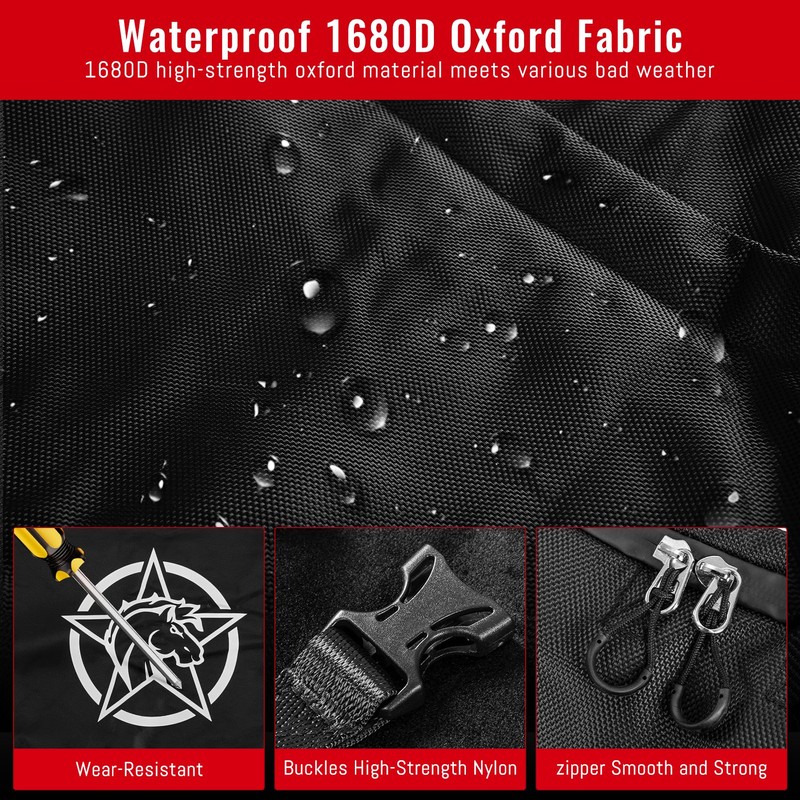 HIBRONGO Upgrade Soft Top Window Storage Bag Compatible with 2021-2025