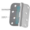goldenwarm 3 Pieces Satin Nickel Door Hinges 4 x 4