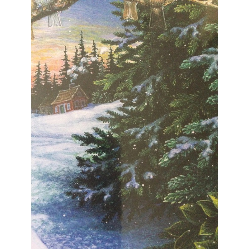 SPRINGBOK FEATHERED FRIENDS 1000 PC PUZZLE SNOWMAN IN HAT SCARF