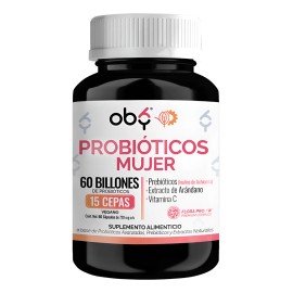Probioticos Femeninos 60 Billones 15 Cepas + Prebioticos Oby