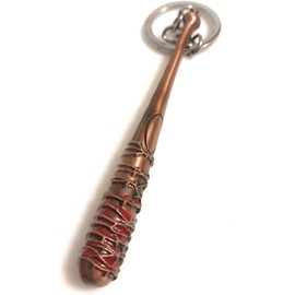 DW Lucille Negan's Bat, The Walking Dead Merchandise Keychain for Men Women Car Lucille Bat Keyring For Fans Of Negan.