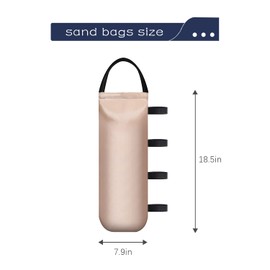 IALNAI 112 LBS Heavy Sand Bags for Canopy Outdoor Advertising Tent Sunshade Fixed Windproof Pop up Canopy Tent (Without Sand) 4-Pack