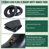 FLKQC 2Pcs 4.80/4.00-8 Inner Tubes with TR-87 Valve Stem, Replacement