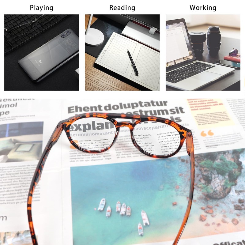 KoKoBin Aviator Round Reading Glasses for Men and Women,3 Pairs