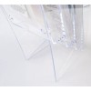 FixtureDisplays 4 Tier Leaflet Holder Bi-fold 6" Literature Holder Clear