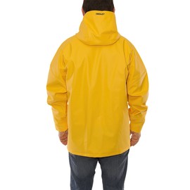 Tingley Weather-Tuff J33117 Heavy Duty Waterproof Jacket With Attached Hood, Small, Yellow