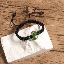 AULSIEY First Day of School Pre k Gifts, Back to School Bracelet Gifts for Son Student, Dinosaur Birthday Gifts Bracelet, First Day of Preschool Bracelet for Son Grandson- Black/Preschool