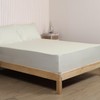 LINENWALAS Single Fitted Sheet with Pillowcase, 100% Cotton Percale Deep
