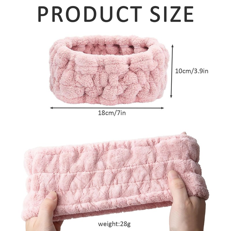 3 Pack Headbands For Women Girls Teens Soft Microfiber Terry
