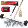 TOOLEAGUE 17" Rolling Magnetic Sweeper with Wheels,Telescoping Adjustable Handle,10Lb Capacity