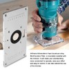 Aluminium Router Table Insert Plate with 4 Rings and Screws