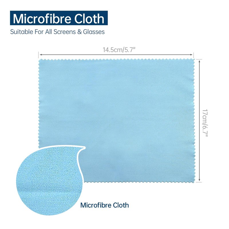 Pack of 8 glasses cleaning cloths, microfibre cloths for glasses,