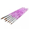 Unbranded 6Pcs Acrylic Nail Art Pen Tips UV Builder Gel