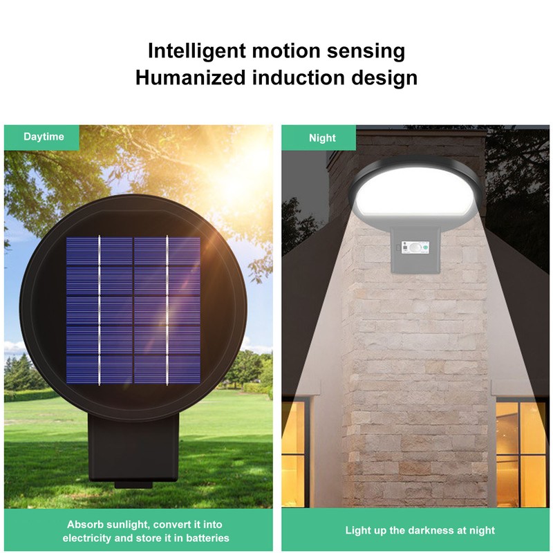 LED Solar Street Light 90LED Human Body Induction Light IP65