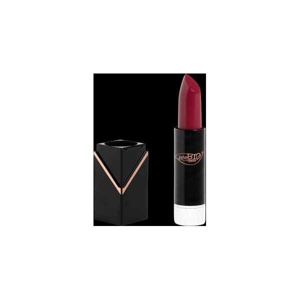 puroBIO Cosmetics Semi-Matte Lipstick Refill, 102 Dark Pink