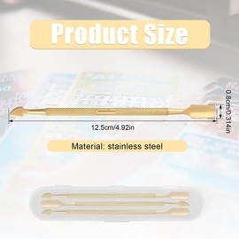 4-Pcs Lottery Ticket Scratcher Tool, Double Push Head Scratch Off Tool, Must-Have Lottery Ticket Scratcher for Perfect Scratch, Includes Storage Box – 4.88in, Great for Tickets