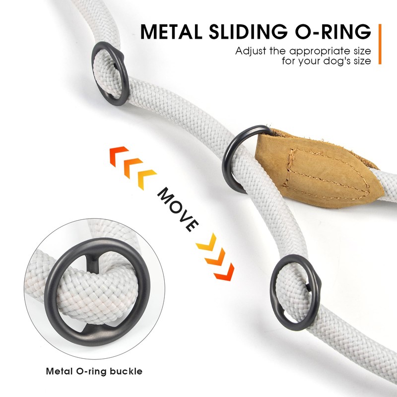 Wolfone Slip Lead Dog Leash - Heavy Duty Rope Leash