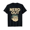 Retro Nerd Out Geeky Cartoon Glasses Geek Fans Gifts T-Shirt