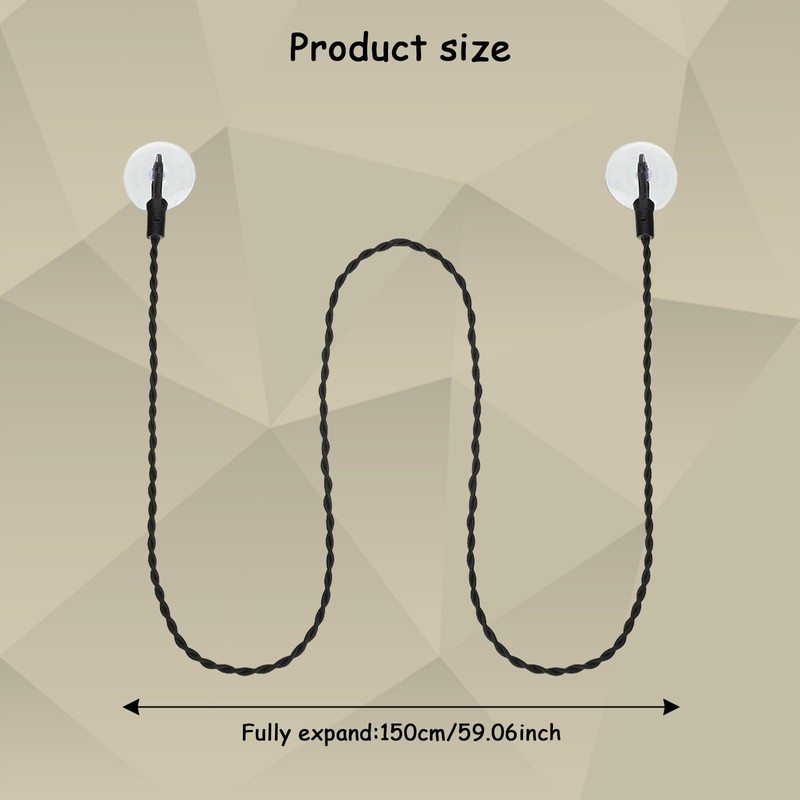 CHEERYMAGIC Travel Washing Line, Travel Washing Line with Pegs with