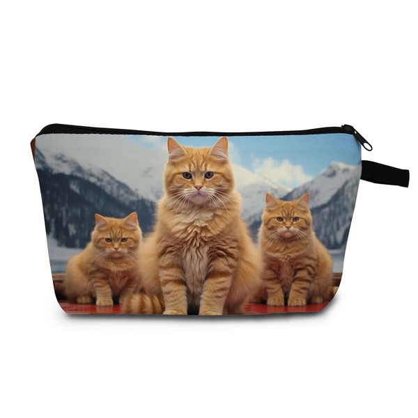 MoCaliduccious Cat Makeup Bag for Women Travel Cosmetic Organizer Bag