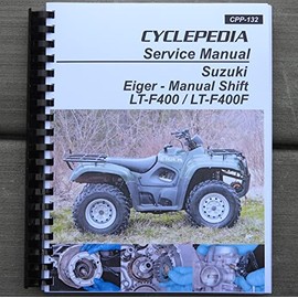 i5motorcycle Service & Repair Manual for Suzuki Eiger LTF400 LTF 400 Manual ATV Quad 2002-2007