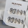 MunNail White Leopard Skin Highly Recommended - Square / MunNail
