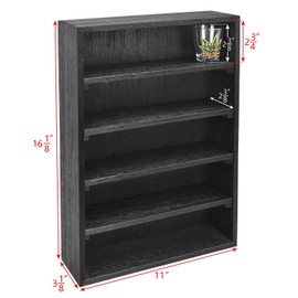 Neuxi Wooden Wall-Mounted Display Shelves Rack for Collectibles-F