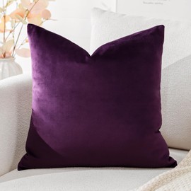Artscope Velvet Cushion Cover Decorative Cushion Sofa Cushion Lumbar Cushion Throw Cushion Cover Sofa Bedroom 45 x 45 cm Purple