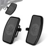 BAKAFOH D-shaped Driver Footboards Front Rider Foot Rest Floorboards for