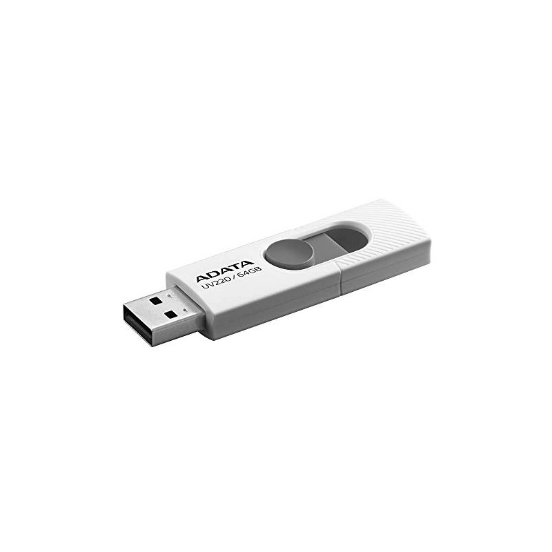 ADATA 64 GB Memoria Flash USB 2.0 Deslizable Color Blanco