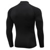 LWISMIL Black Compression Shirt Men Turtle Neck Dry Cool Workout