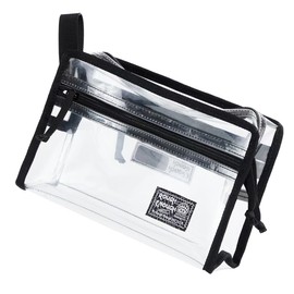 Rough Enough Clear Toiletry Bag for Storage of Toiletries Makeup Cosmetic Shaving Kit Men and Women Travel Essentials