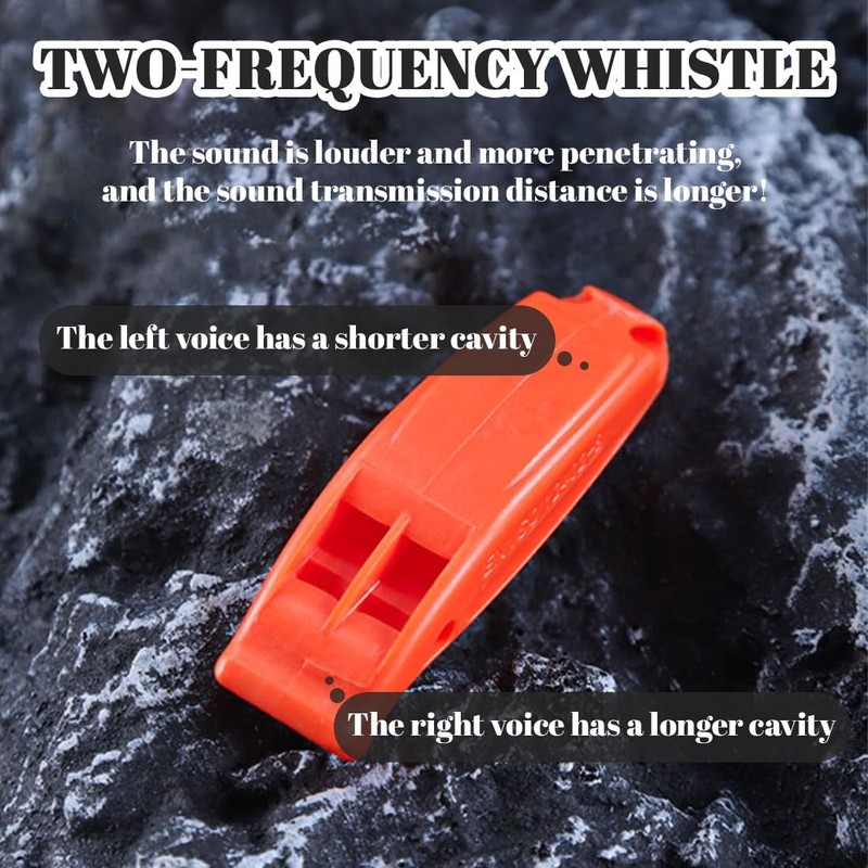 3 Pack Emergency Whistle, Super Loud Safety Whistle with Lanyard,