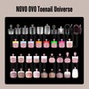 NOVO OVO Sharp Square Toenails for Gluing, Baby Pink Artificial