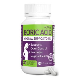 Intimate Rose 30ct Boric Acid Suppositories For Women - 6...