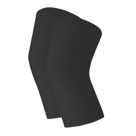 wobera ANGORA Elastic Knitted Joint Warmers Without Seams for Knee, Ankle and Elbow with 45% Angora with 45% Angora (Size M, Colour: Black)
