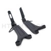 HTTMT MT390-008-BK Black Rear Passenger Foot Pegs Bracket Compatible with