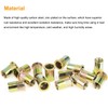 Powlankou 50 Pieces 1/2"-13 Zinc Plated Carbon Steel Rivet Nuts