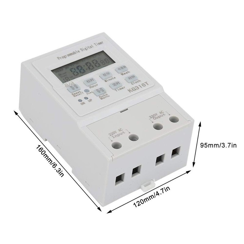 AC 220V 1W 25A Timer Switch,Mini Digital Timer Switch Electrical