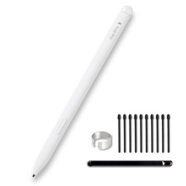 MR05 EMR Stylus for Kindle Scribe/Remarkable 2 with Digital Eraser, 4096 Pressure Sensitivity, Palm Rejection, Digital Pen for EMR Devices/Tablet with 10 Tips-White