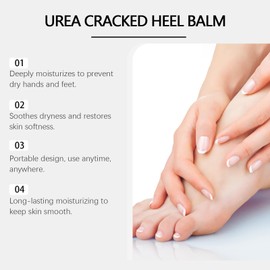 40% Urea Cracked Heel Balm, Deeply Moisturising Hand and Foot Cream Stick, 30g, 2-Pack
