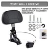 Adjust Rider Backrest - PSLER Foldable Driver Backrest for Touring
