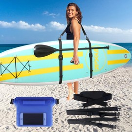 SALUDABLE SUP Carry Strap + Waterproof Pouch Set Kayak Surfboard Carrier