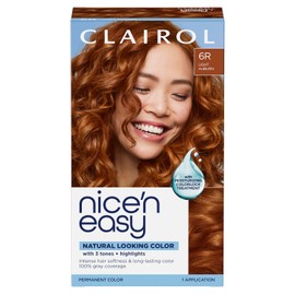Clairol Nice 'n Easy Permanent Color, 6R/110 Natural Light Auburn 1 kit