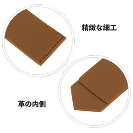 CAPASTEC Bookmark Bookmark Leather Page Bookmark Book Marker Clip Page Marker Readers Children Reading Gift 2pcs Brown