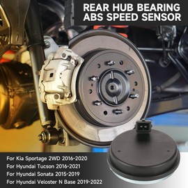 Sensor de velocidad ABS con cojinete de cubeta trasero, compatible con Hyundai Veloster N 2019-2022/Tucson 2016-2021/Sonata 2015-2019, para Kia Sportage 2WD 2016-2020 - Reemplaza la parte 58980-C1100