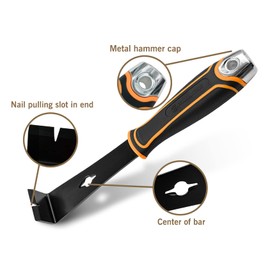 ROLLINGDOG Small Pry Bar - Thin Pry Bar,Moulding Pry Bar,Mini Crowbar,Small Pry Bar Baseboards,Flat Pry Bar