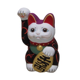 yamakiikai Handwriting Beckoning Cat Black Arabesque Y – 3011 