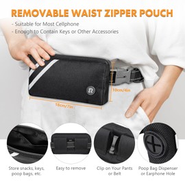 Hands Free Dog Lead, Running Lead with Adjustable Walking Belt for Medium Large Dogs