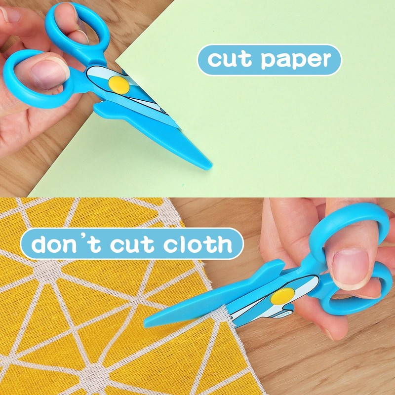 Asdirne Children Scissors, Kid Safety Scissor for Preschool Toddler, Arts